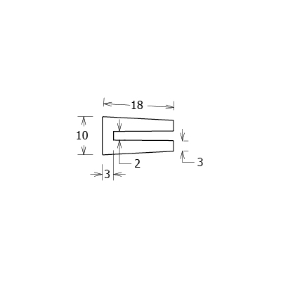 Pince U capacité 2 mm